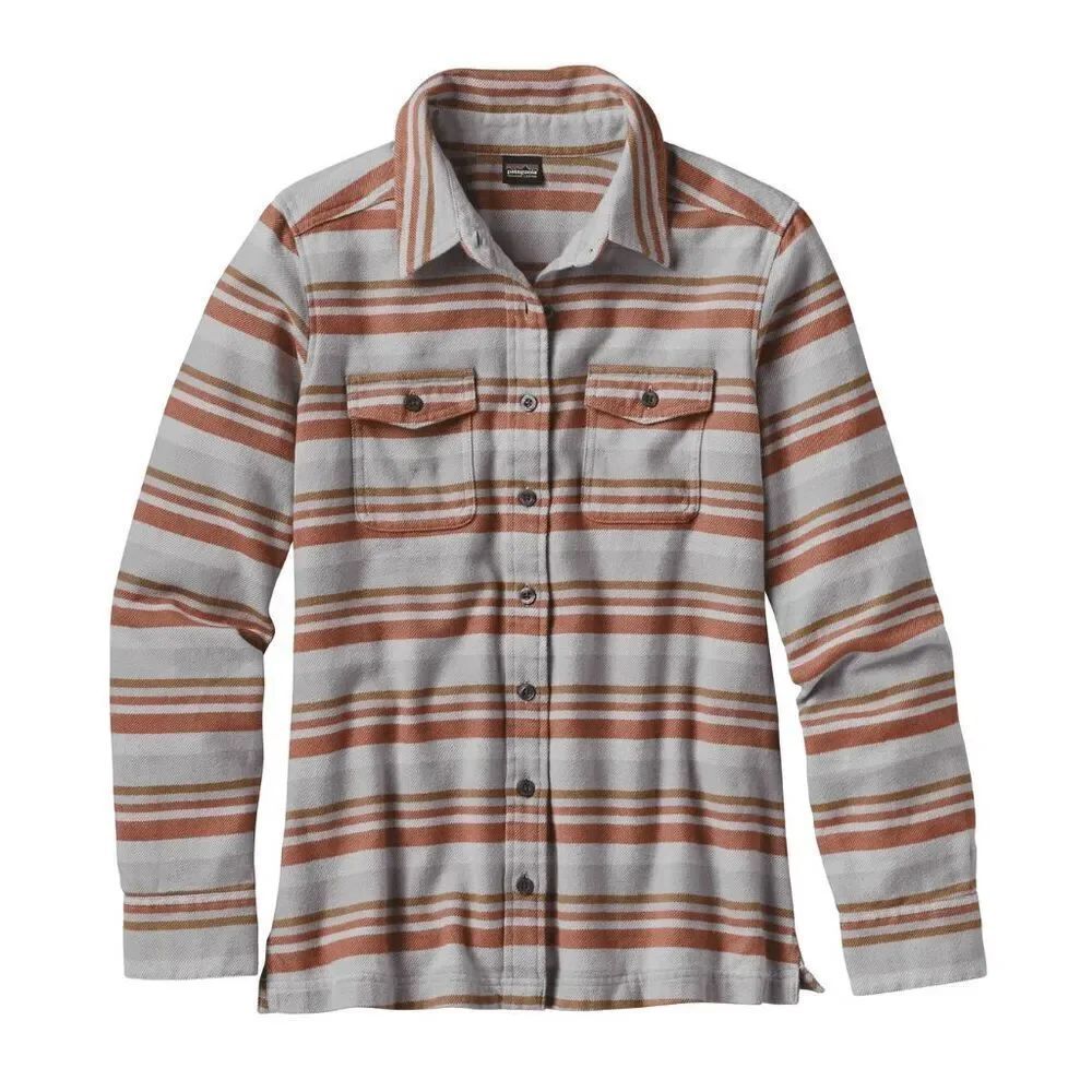 Patagonia Organic Cotton Long-Sleeved Fjord Flannel Shirt - Size 8